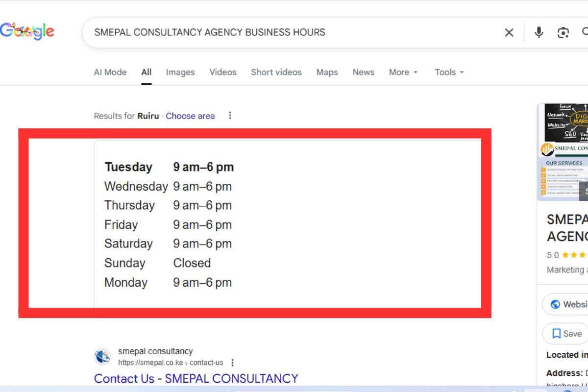 Google My Business profile optimization 